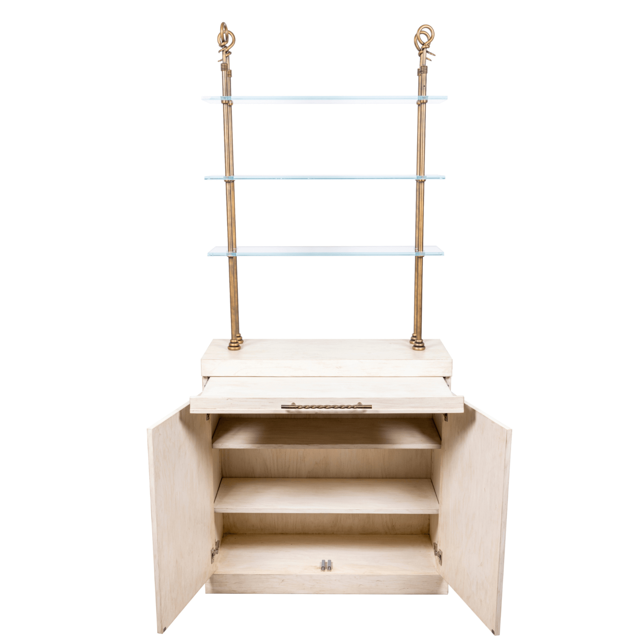 Ashley Yeates, renowned interior designer and sustainable leader, presenting the signature designed Fred Bar, an eco-friendly piece that embodies modern elegance and sustainability in home decor