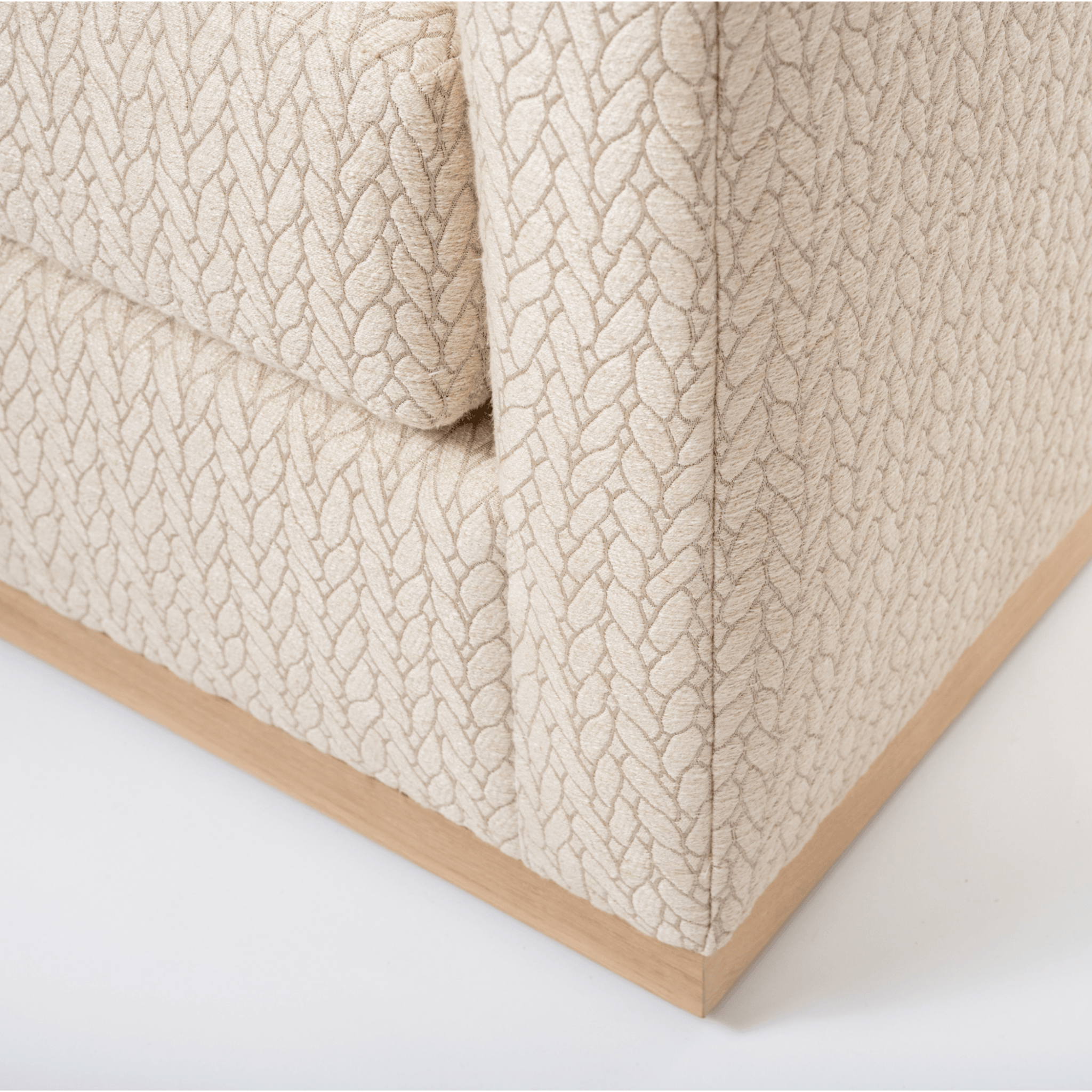 Ashley Yeates, renowned interior designer and sustainable leader, presenting the Gary Swivel Chair, a signature piece that combines contemporary style with eco-friendly materials for sustainable living