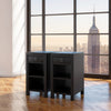 Ralph Nightstands With a sleek design, glossy black finish
